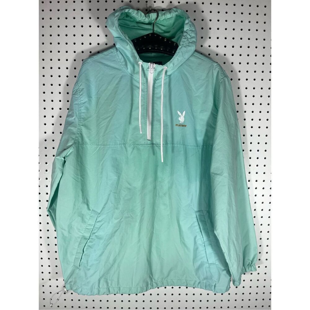 Playboy PacSun pullover windbreaker jacket size L